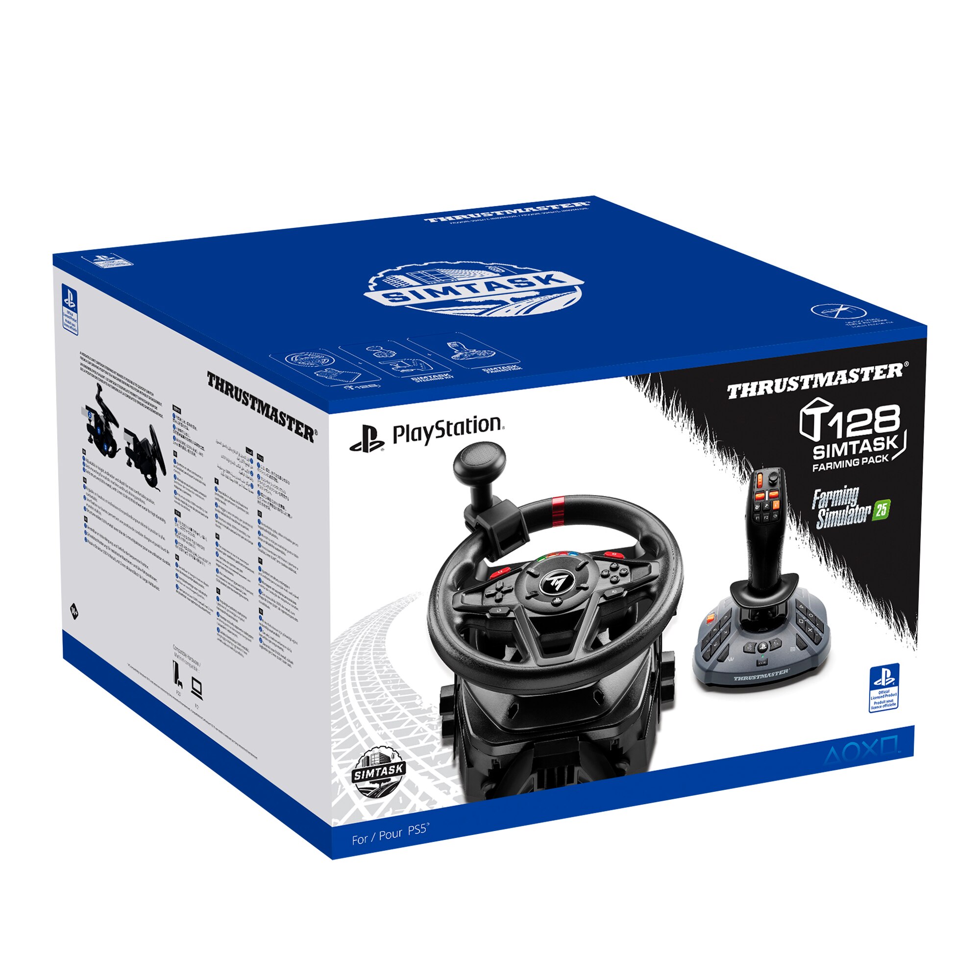 Thrustmaster T128 SimTask Farming Pack - Volante + Pedais para PS5 / PC 6