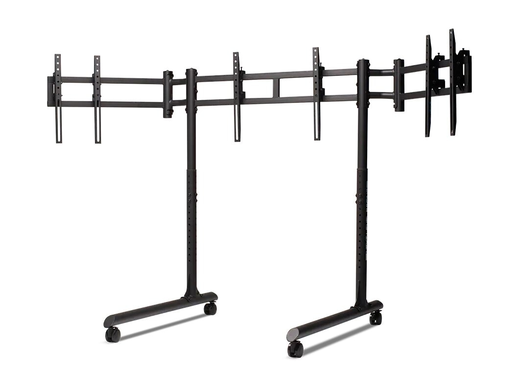 Imagem 0 de Round Tube Frestanding Triple Monitor Stand