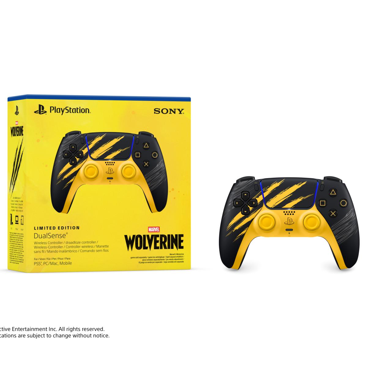 Comando Dualsense Marvel Wolverine Ed.Limitada (Amarelo) PS5 Amarelo-5
