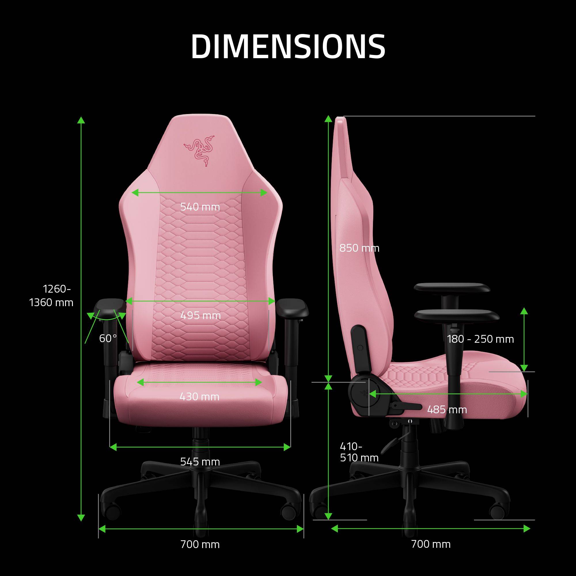 Cadeira Gaming Razer Iskur V2 X NewGen Rosa Quartzo-8