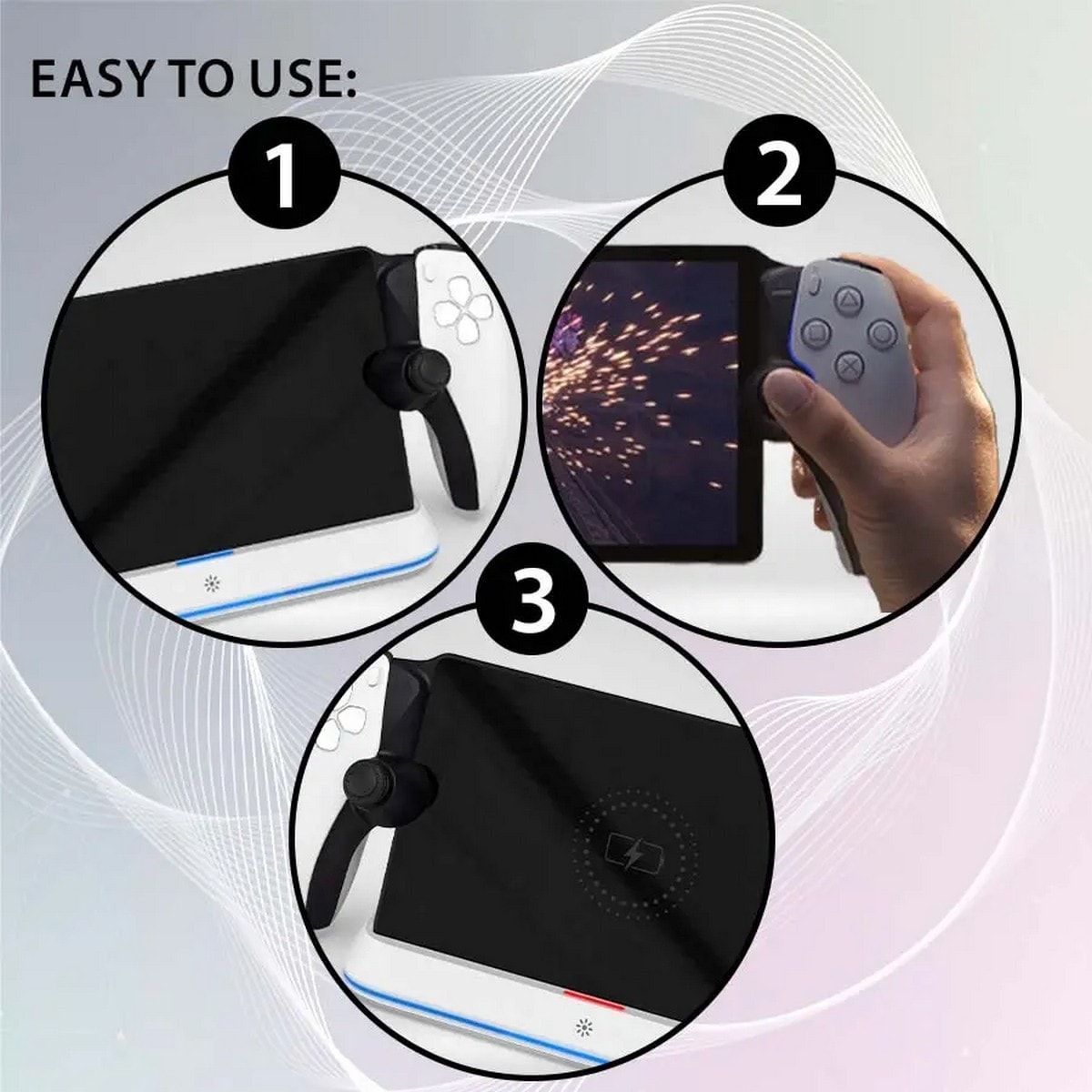 Base de carga LED para PlayStation Portal 2