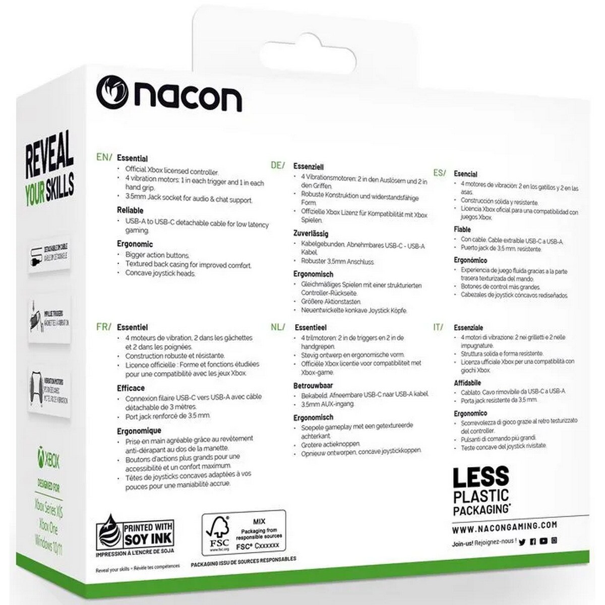 Comando NACON EVOL-X para XBox - Preto 4