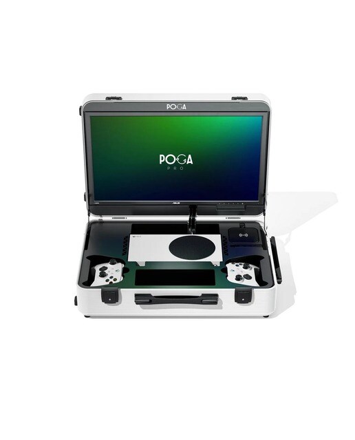 Imagem 0 de POGA Pro Trolley com monitor para jogos de 21,5" para Xbox Series S -  Branco