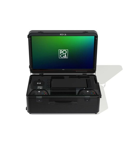 Imagem 0 de POGA Sly Trolley com monitor para jogos de 24" para Xbox Series X - Preto