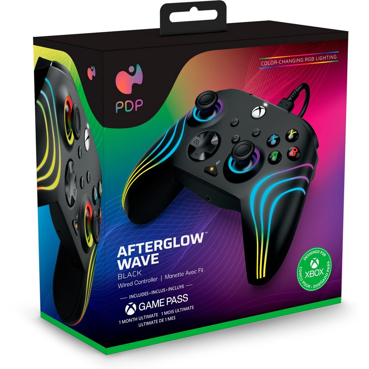 Comando com Fio PDP AfterGlow Wave - Preto 8