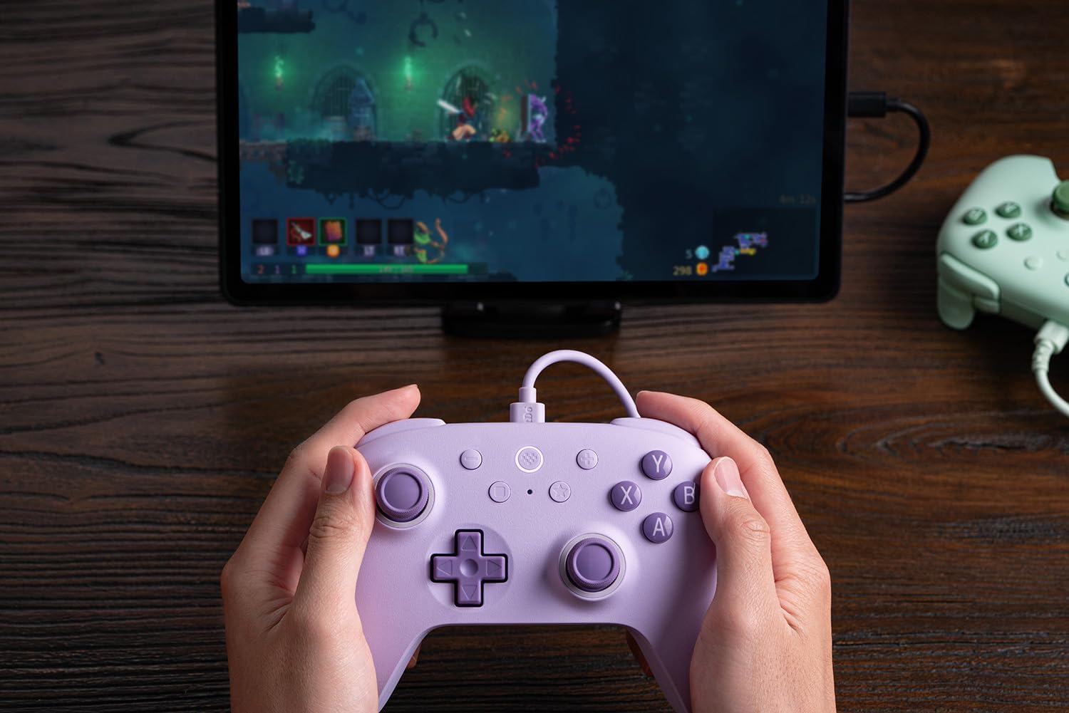 Comando C/ Fios 8BITDO Ultimate 2C Pad Roxo 6