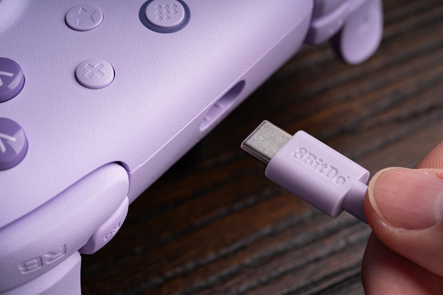 Comando C/ Fios 8BITDO Ultimate 2C Pad Roxo 7