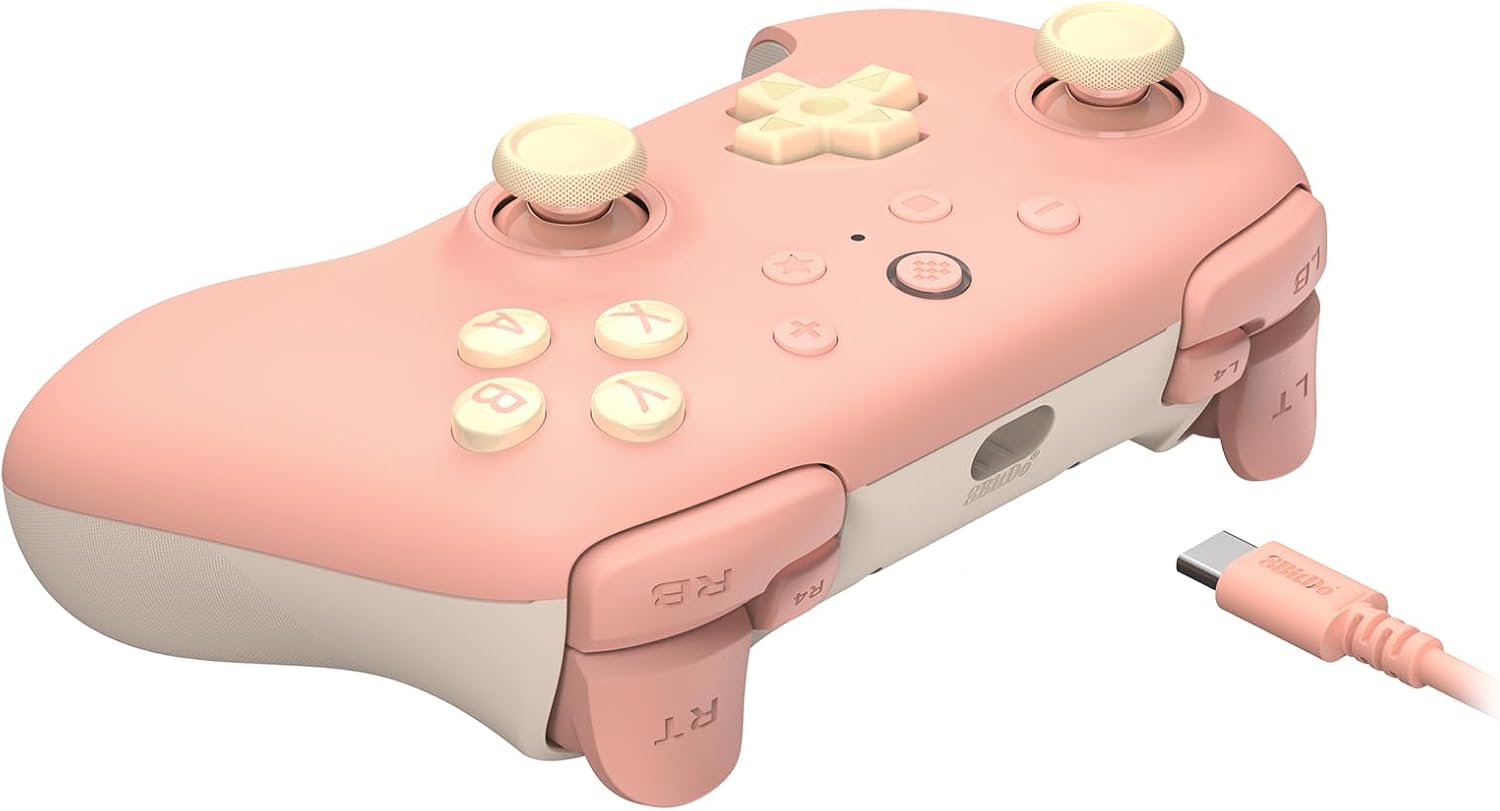 Comando C/ Fios 8BITDO Ultimate 2C PAD Pêssego 2