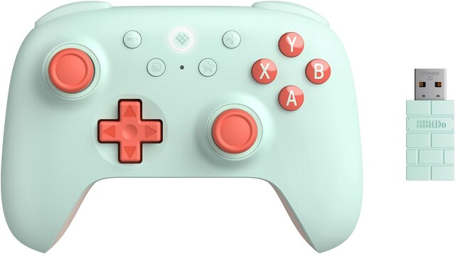 Imagem 0 de Comando S/ Fios 2.4G BT 8BITDO Ultimate 2C PAD Menta