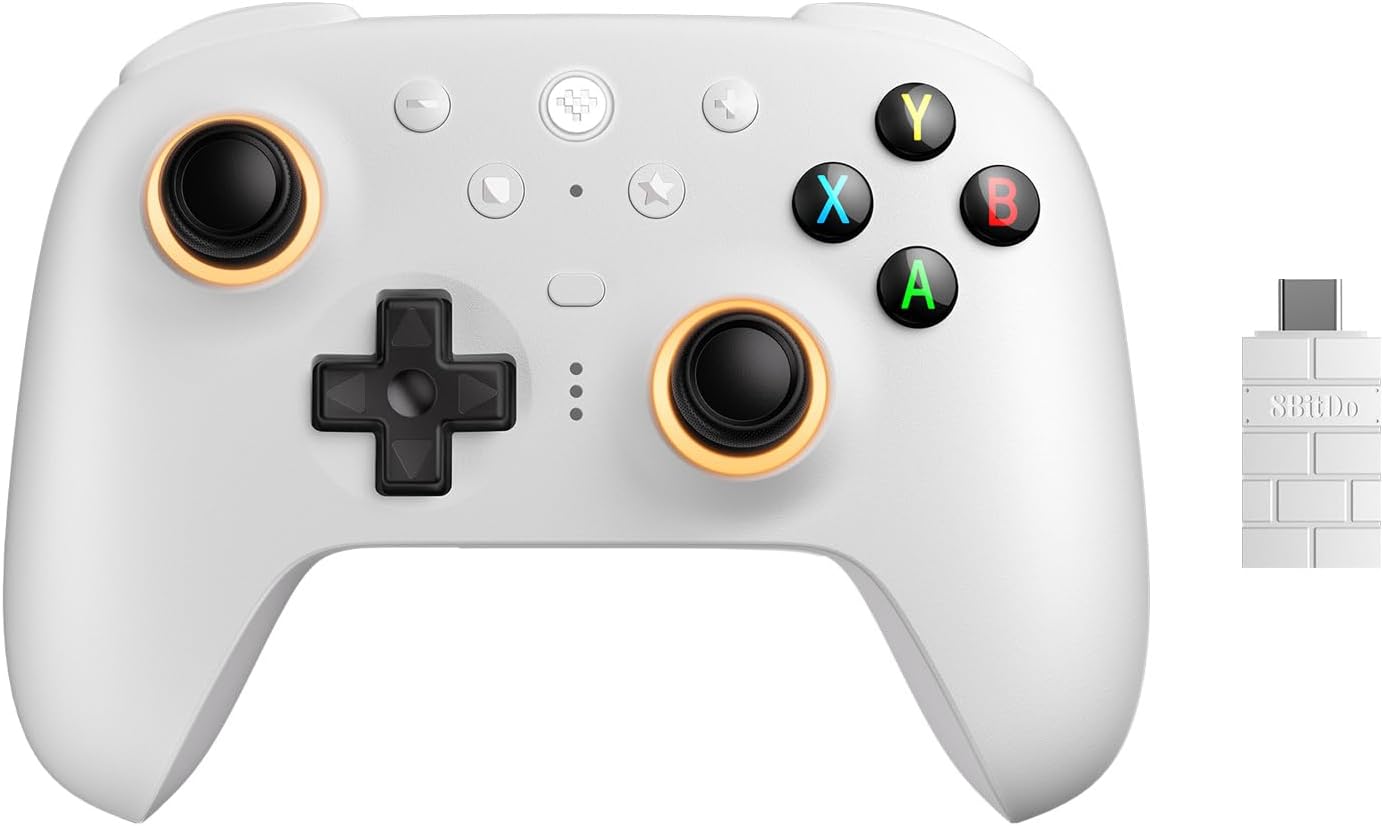 Comando S/ Fios 2.4G BT 8BITDO Ultimate 2 Branco 2