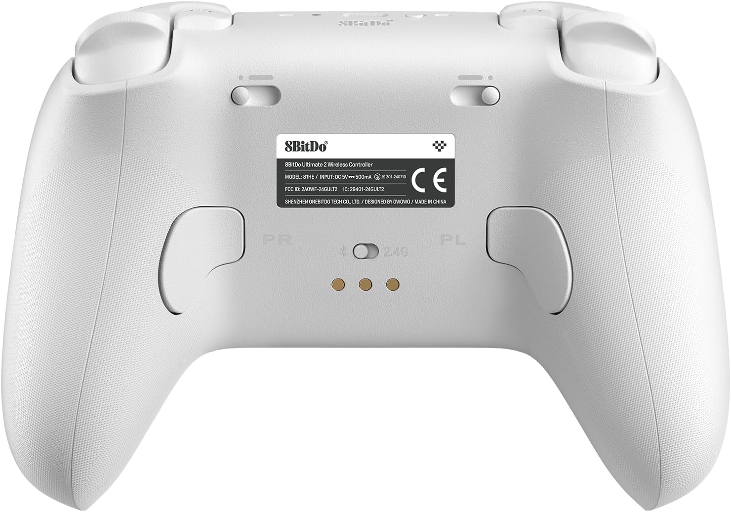 Comando S/ Fios 2.4G BT 8BITDO Ultimate 2 Branco 3