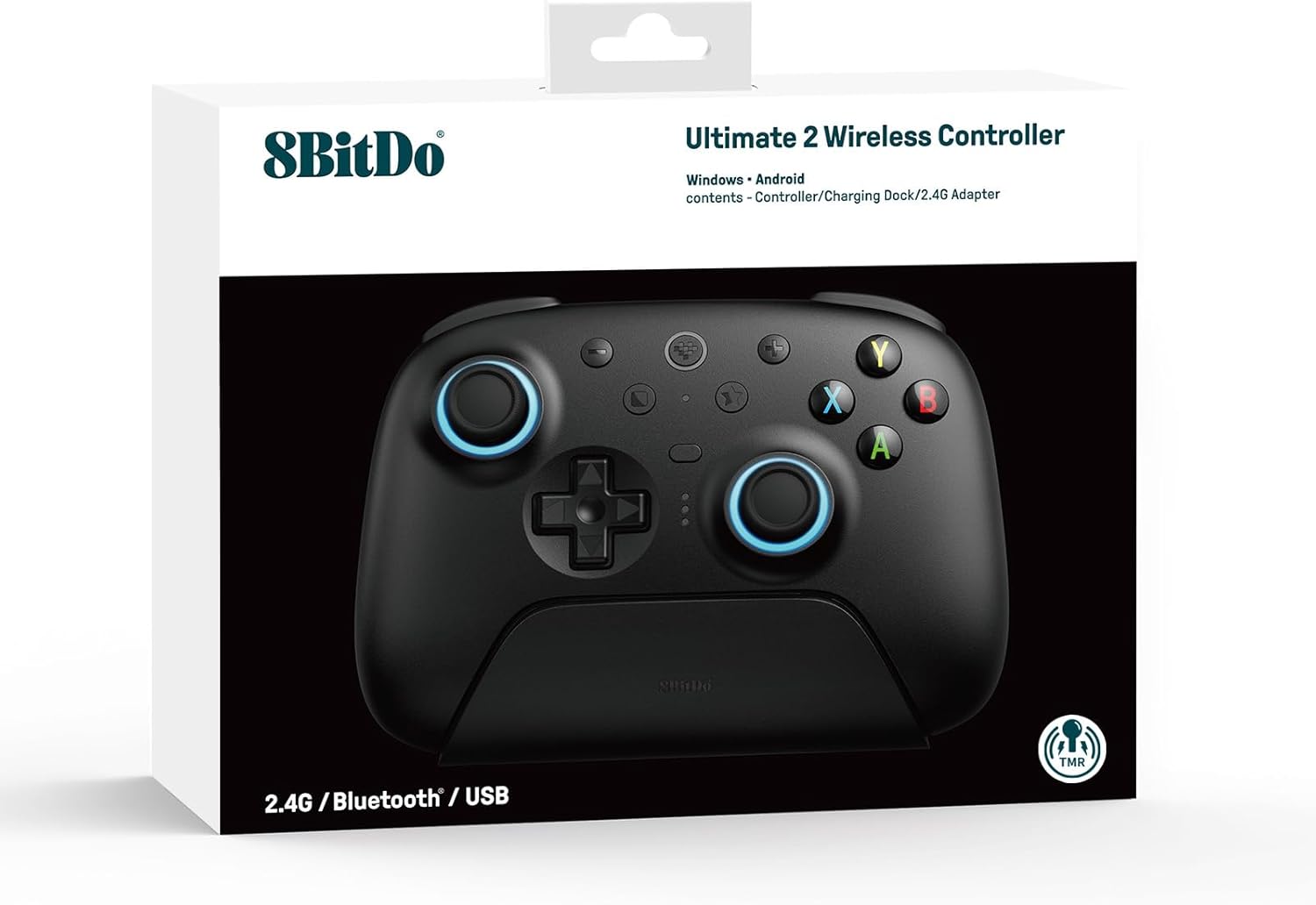 Comando S/ Fios 2.4G BT 8BITDO Ultimate 2 Preto 10