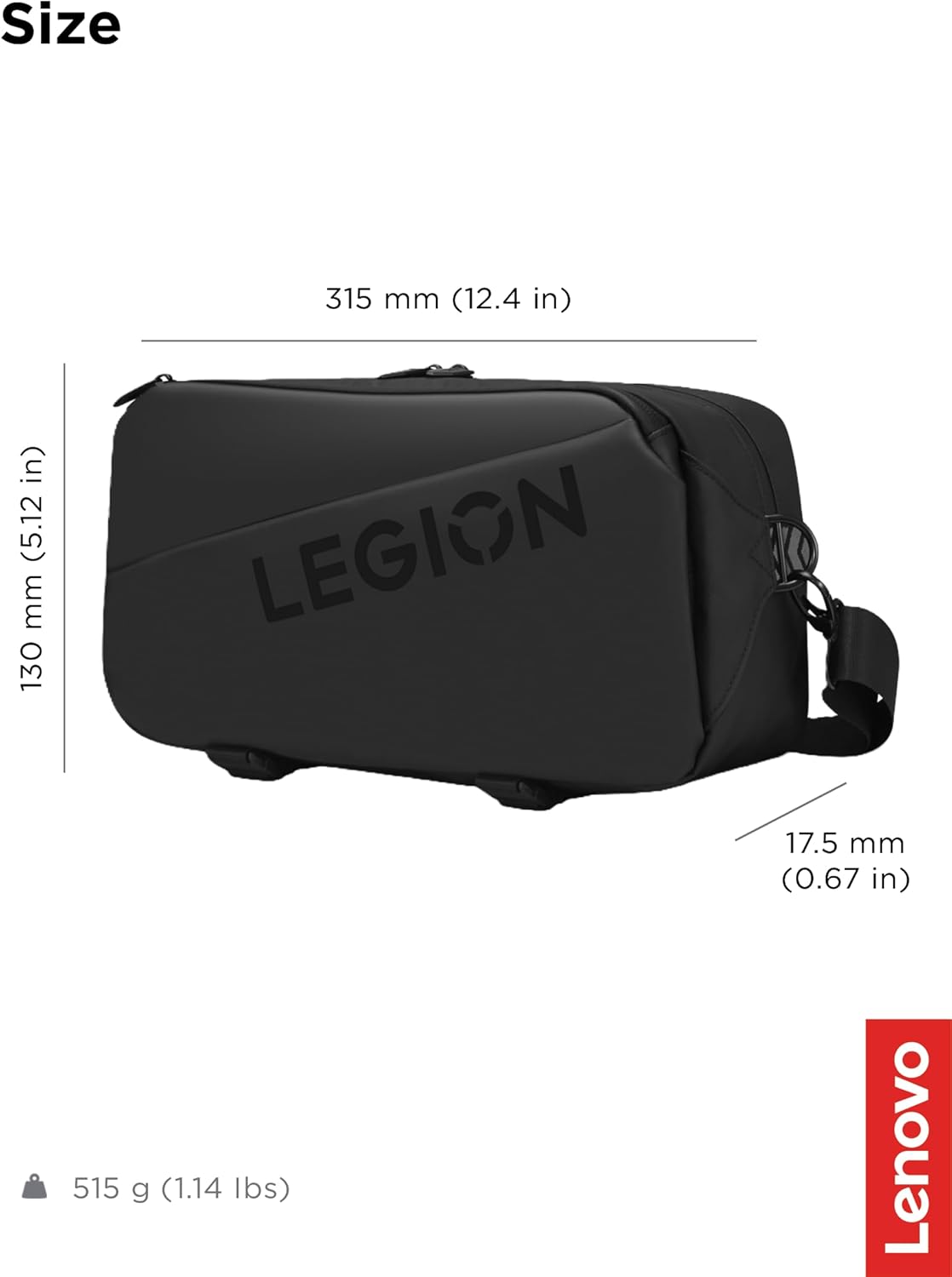 Lenovo Mala de Viagem Legion Sling Bag para Legion Go e Go S 6