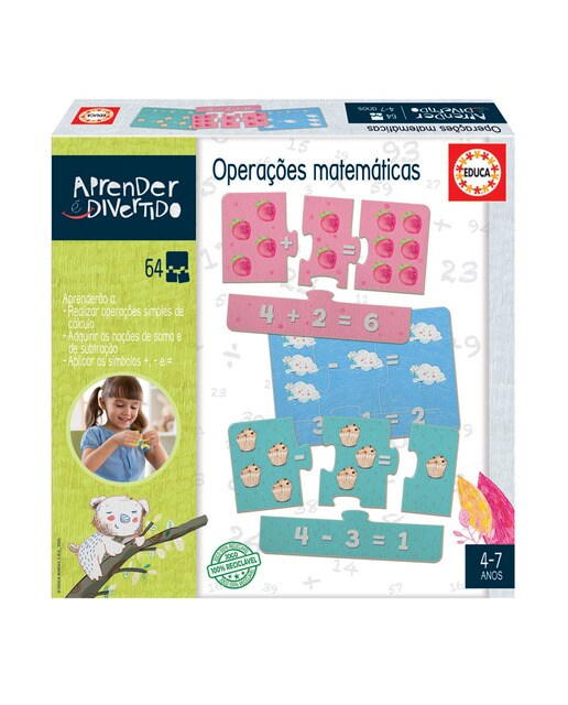 Puzzle Educa Operações Matemáticas 1
