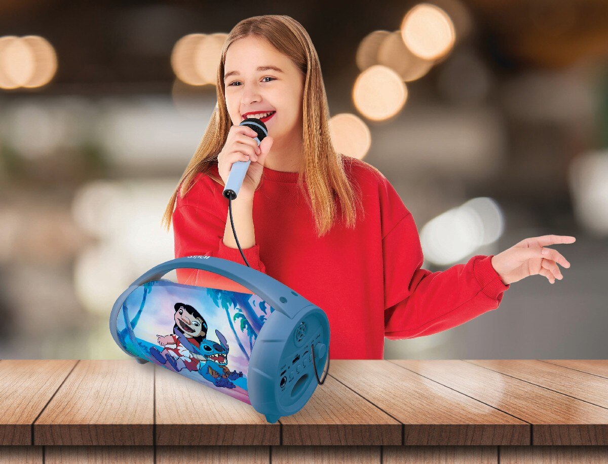 Altifalante luminoso Stitch Bluetooth® com microfone 4