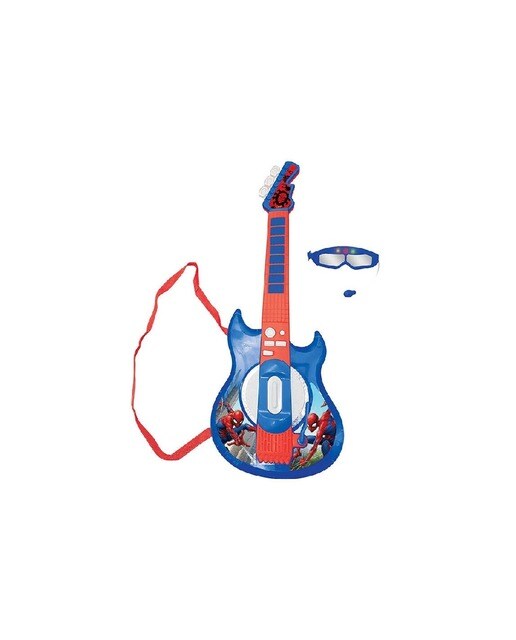 Guitarra eletrônica luminosa com óculos e microfone integrado - Spider-Man Lexibook 1