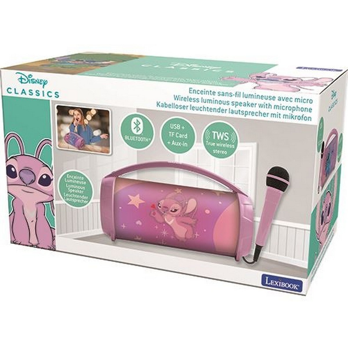 Altifalante Bluetooth com microfone - Angel 3