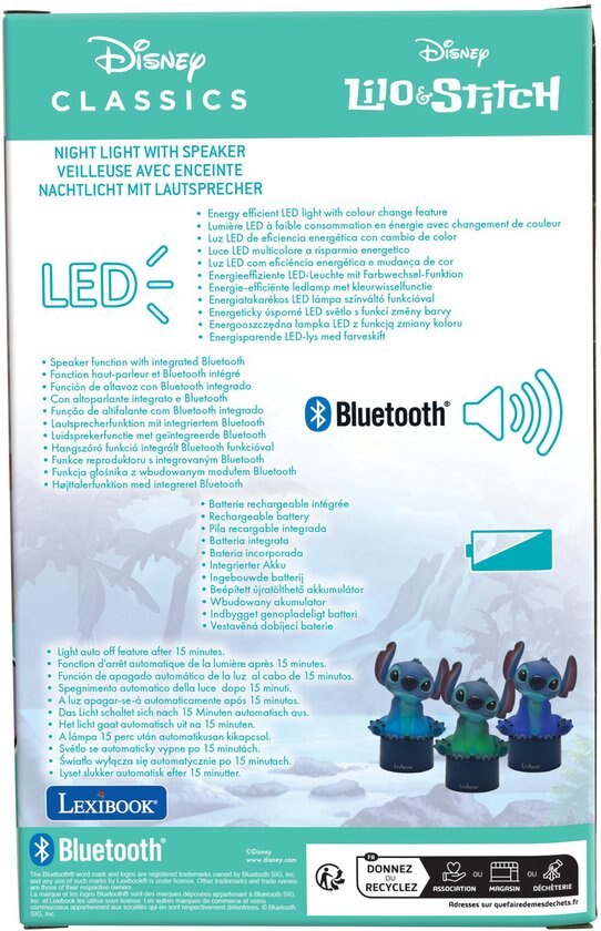 Luz de Presença Stitch com Altifalante 3