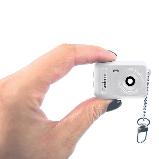 Mini-câmara Digital em Forma de Porta-Chaves, Branca 3