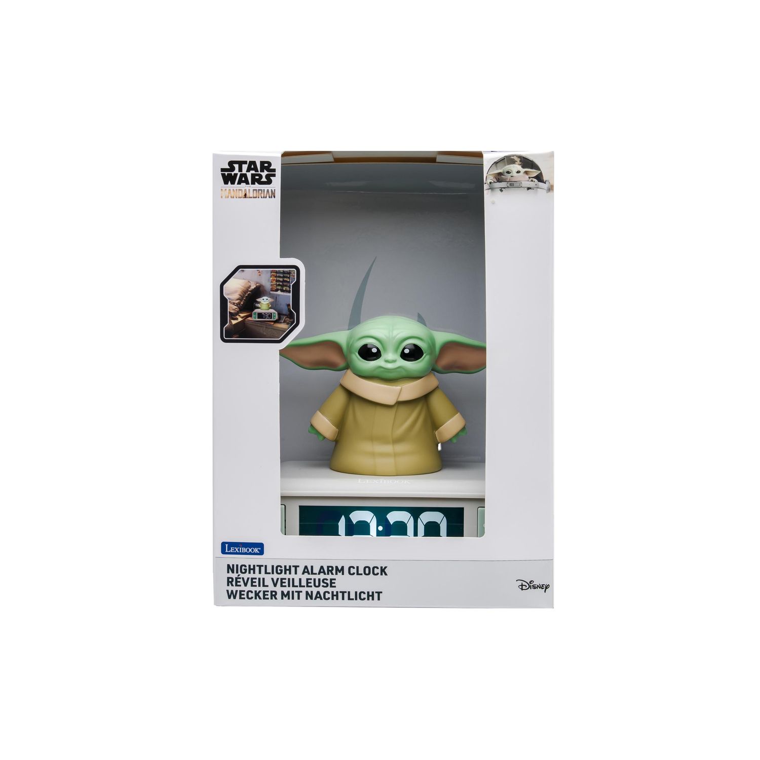 Despertador digital Star Wars com luz noturna 3D e efeitos sonoros, 15 x 10 x 20 cm 4