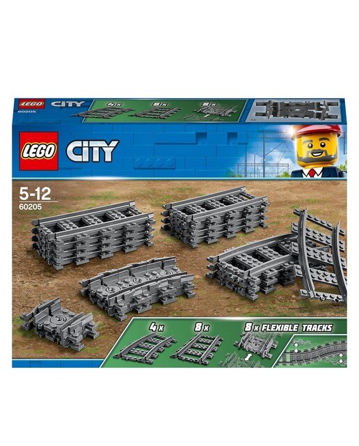Carris e Curvas de comboio Lego City 1