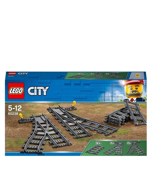 Agulhas e curvas de comboio Lego City 1
