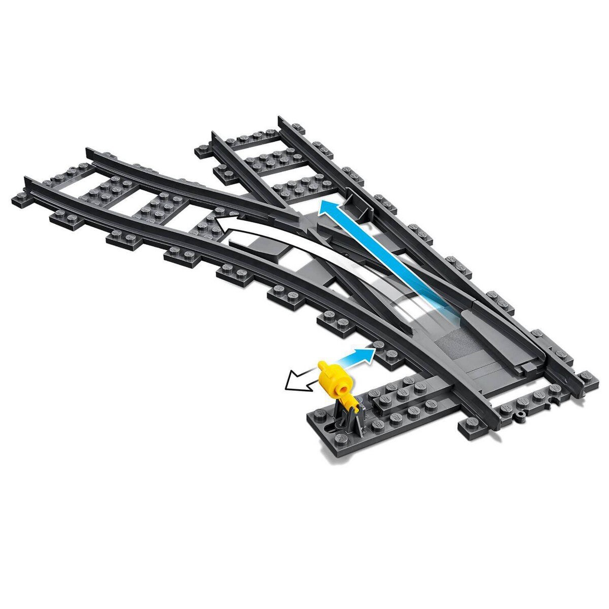 Agulhas e curvas de comboio Lego City 5