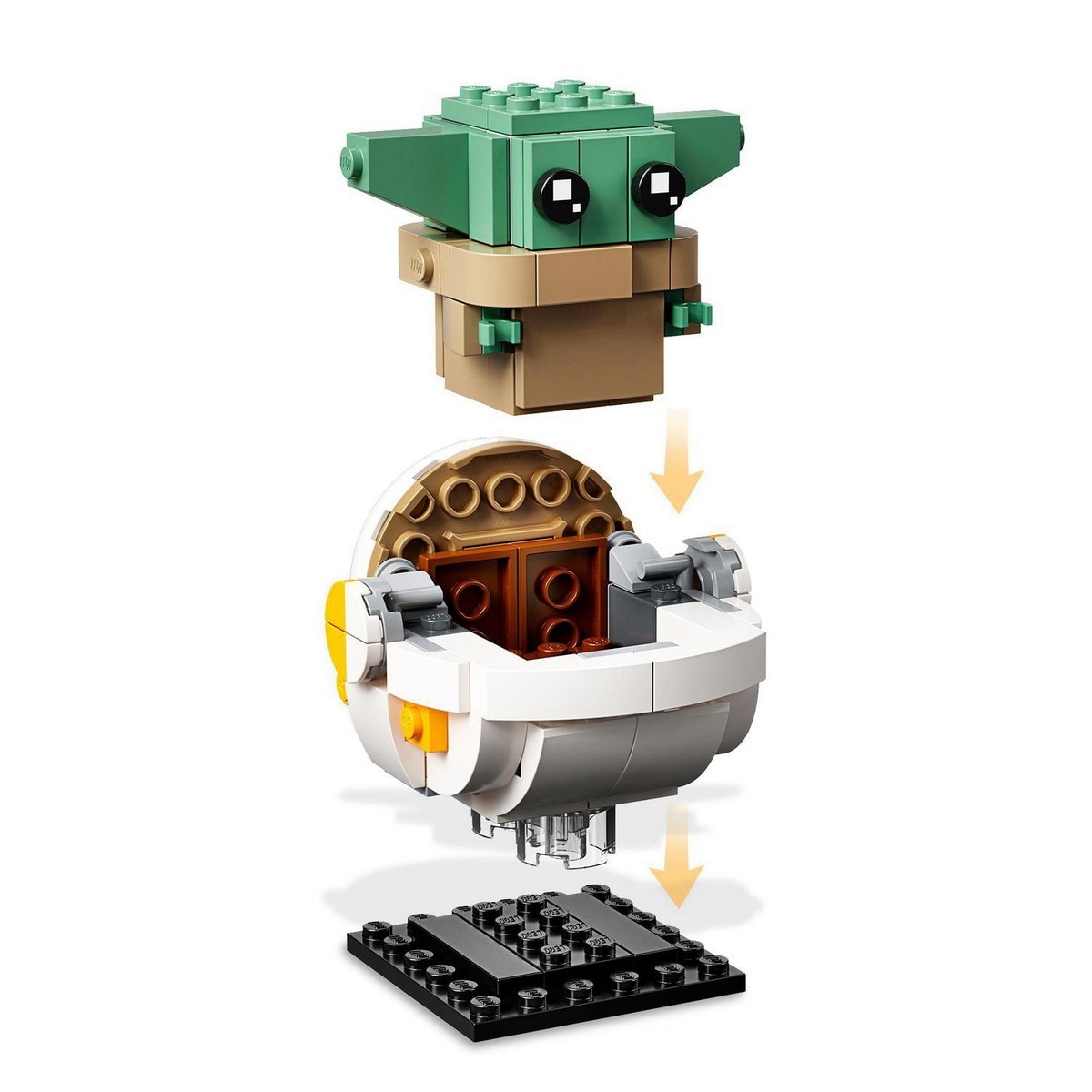 O Mandalorian e a Criança Lego Star Wars 5