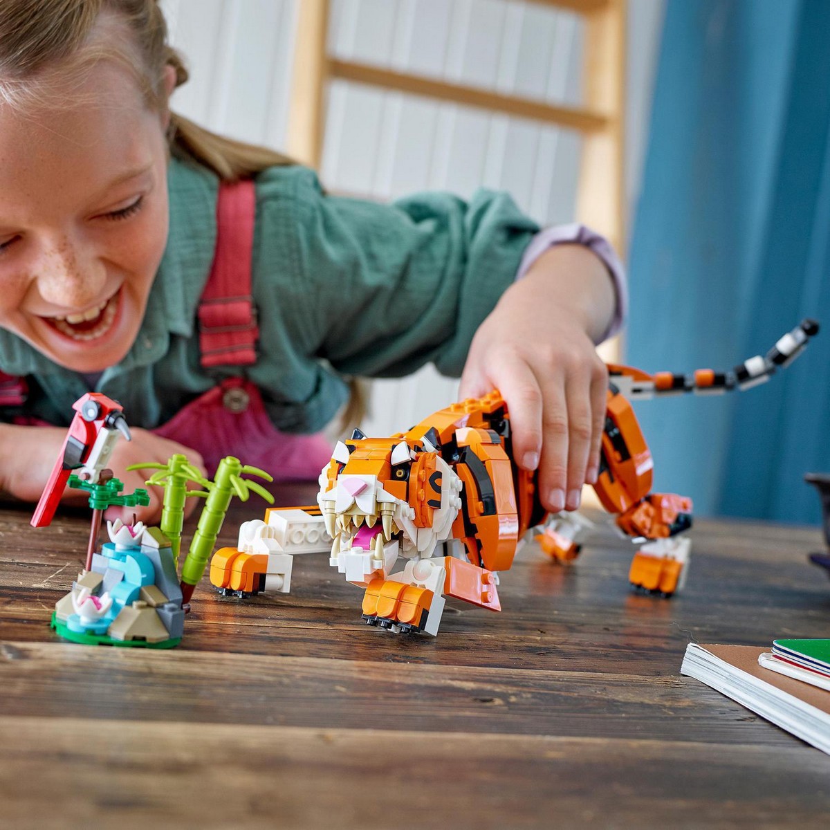 Tigre. Panda e Carpa 3-em-1 Lego Creator 2