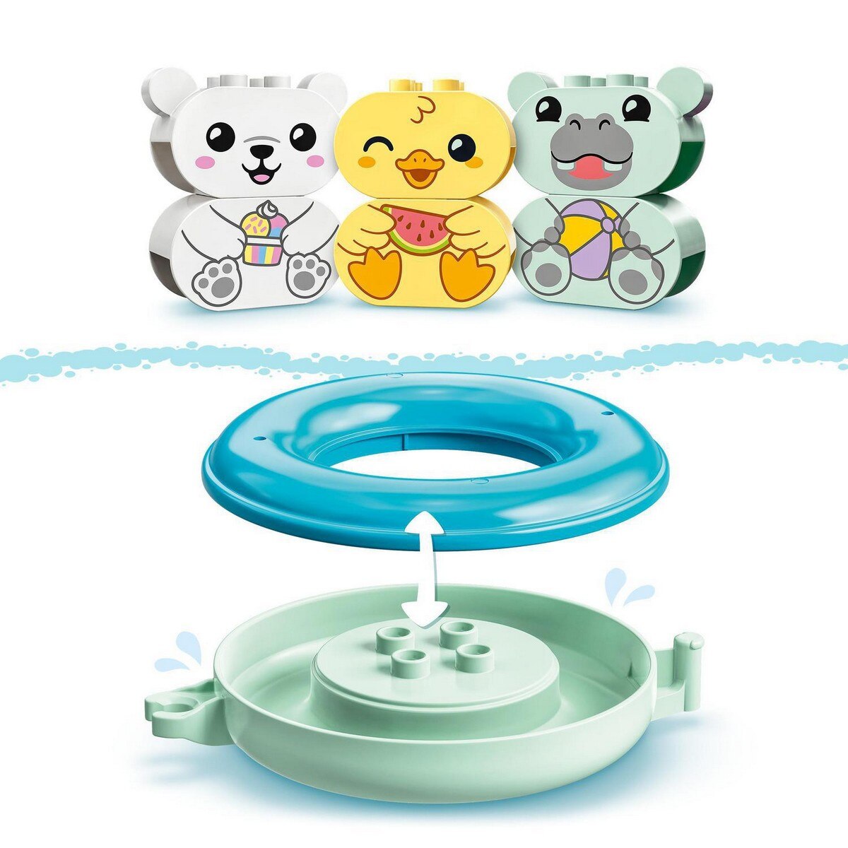 Diversão na Hora do Banho com Animais que Flutuam Lego Duplo 4