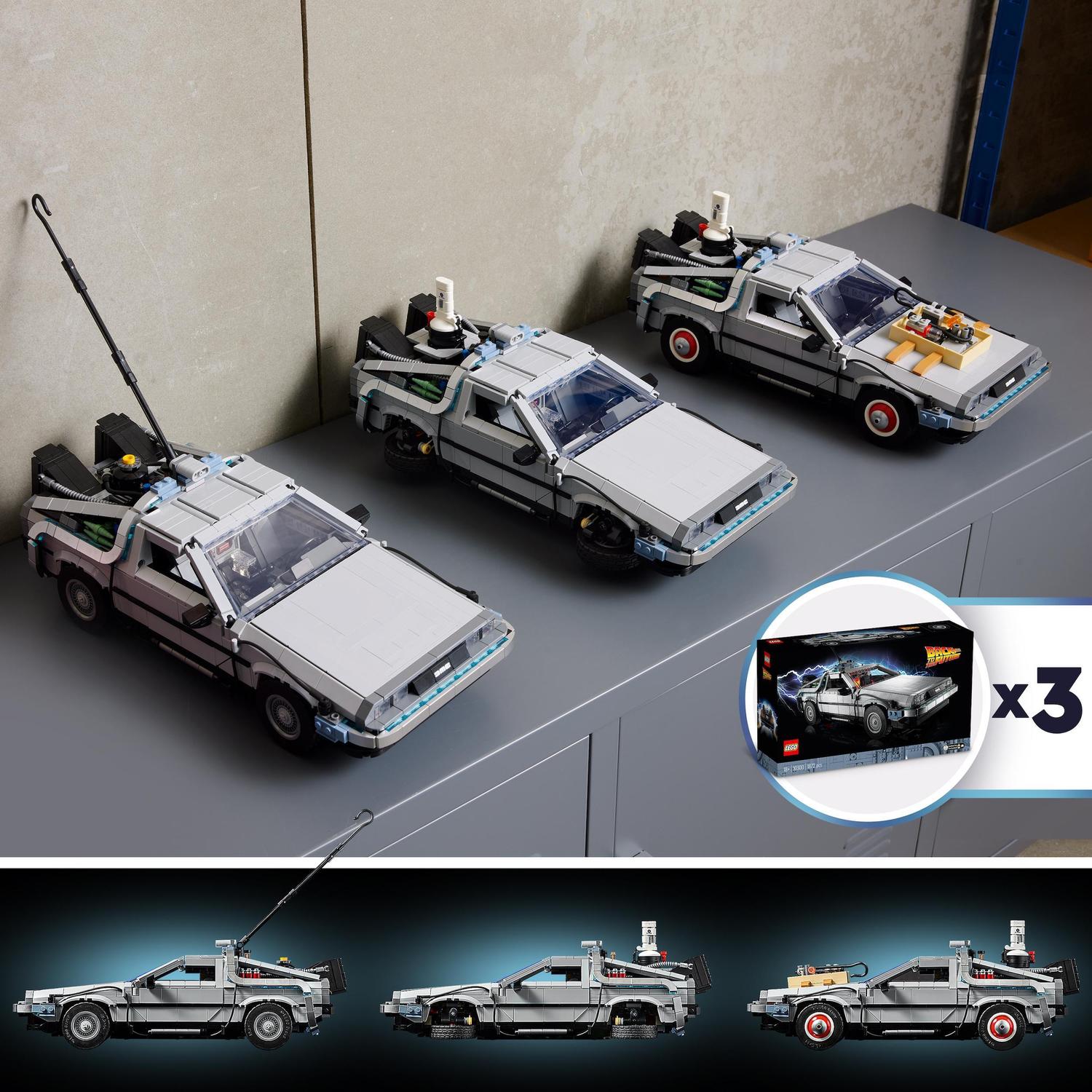 Máquina do Tempo de Regresso ao Futuro 10300 Lego Icons 6