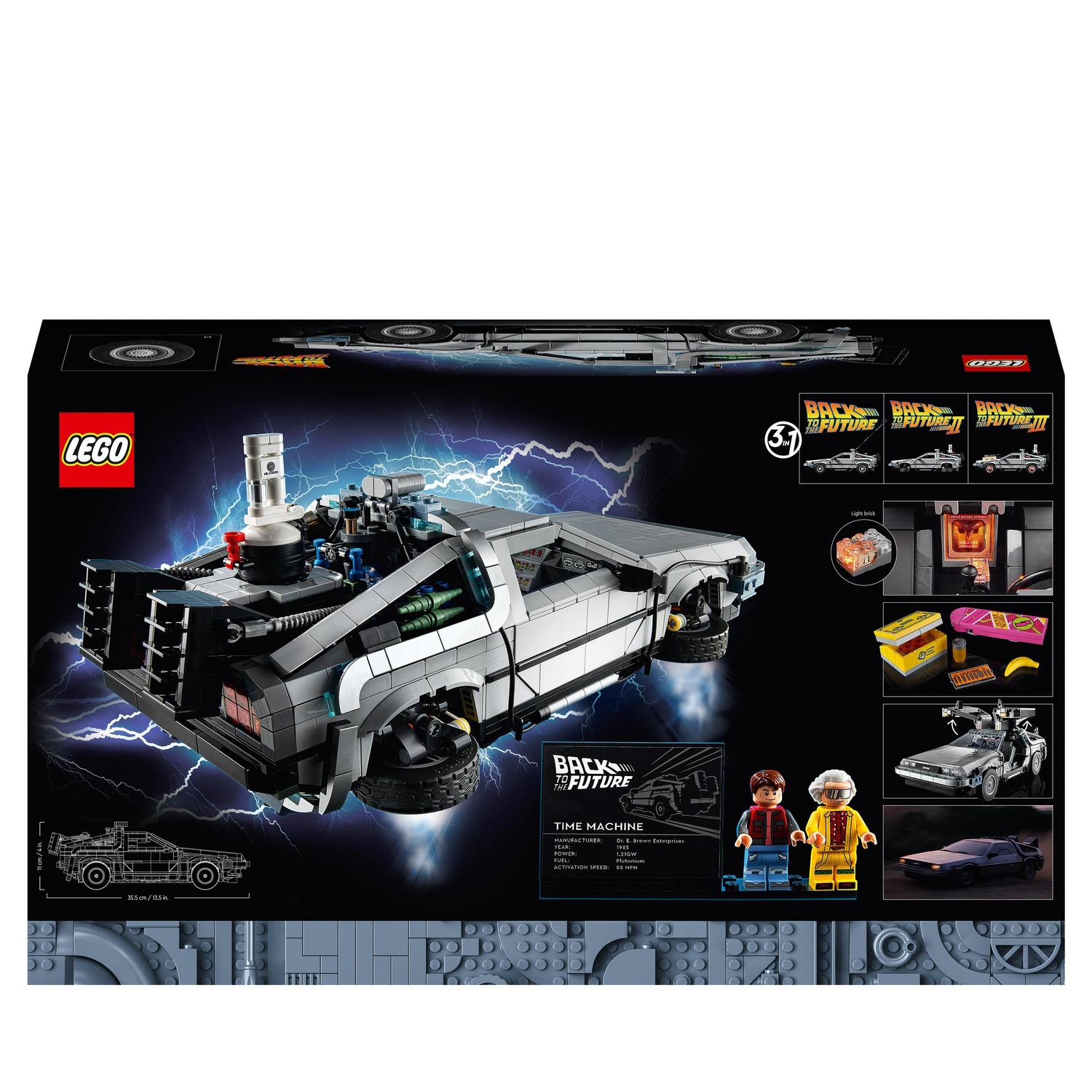 Máquina do Tempo de Regresso ao Futuro 10300 Lego Icons 8