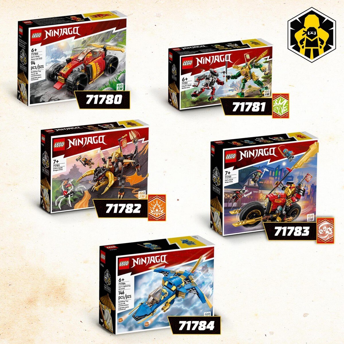 Carro de Corrida Ninja EVO do Kai Lego Ninjago 6