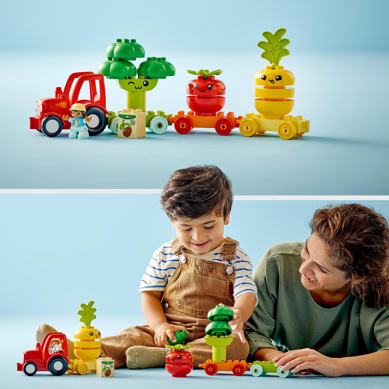 Trator de Legumes e Frutas Lego Duplo 3