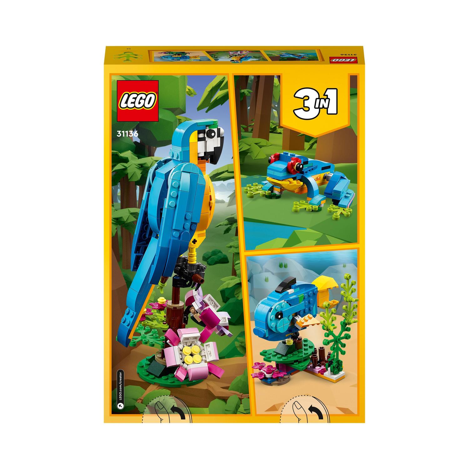 Conjunto de animais exóticos Lego Creator 9