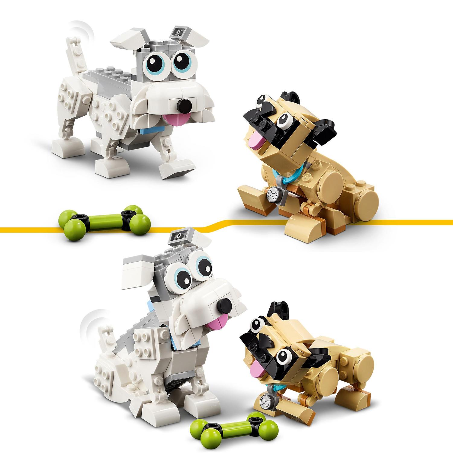 Conjunto de Cães adoráveis Lego Creator 6