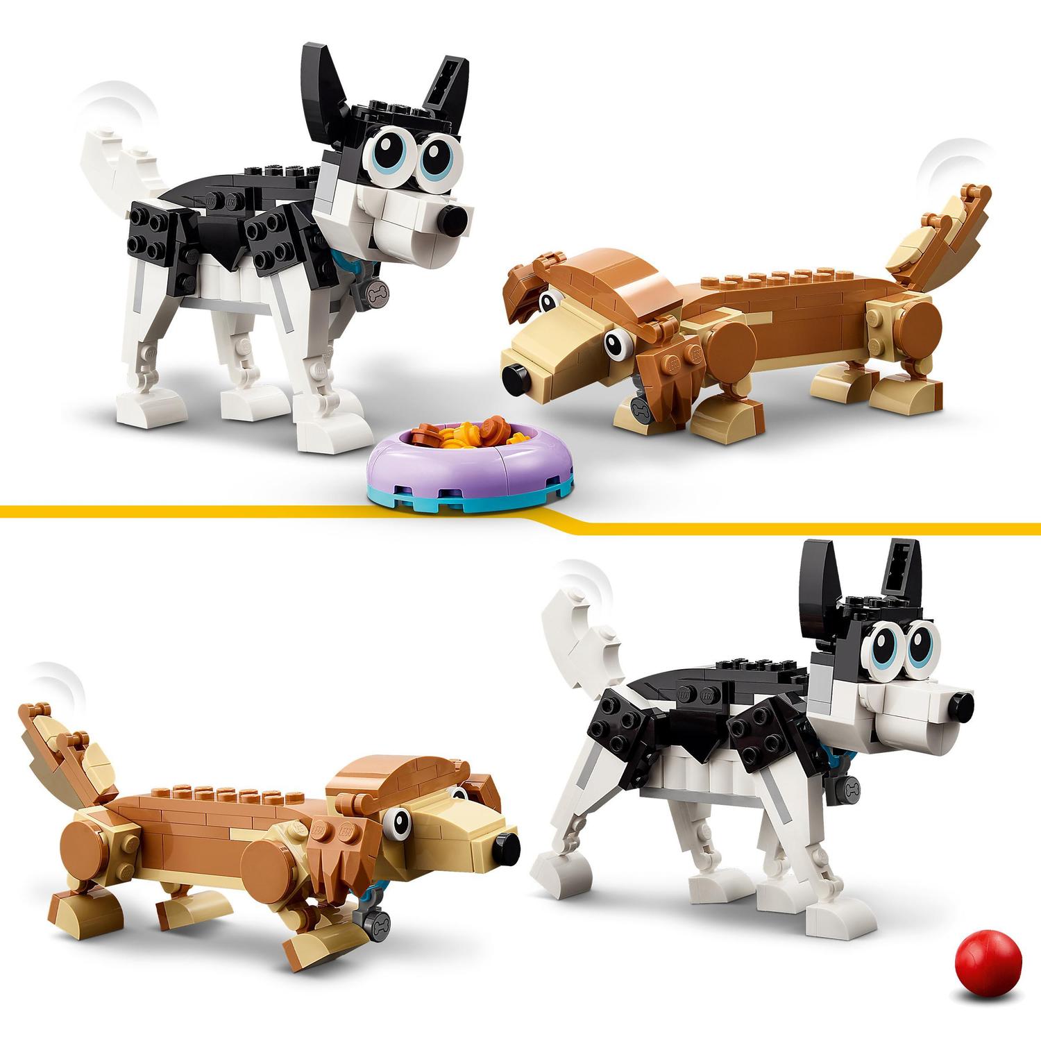 Conjunto de Cães adoráveis Lego Creator 7