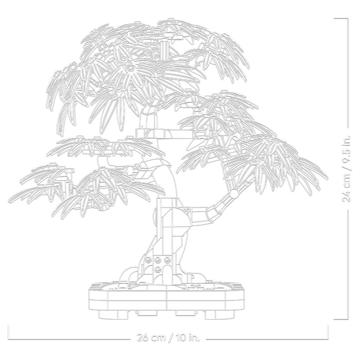Bonsai de Bordo Vermelho Japonês Lego Botanicals 5