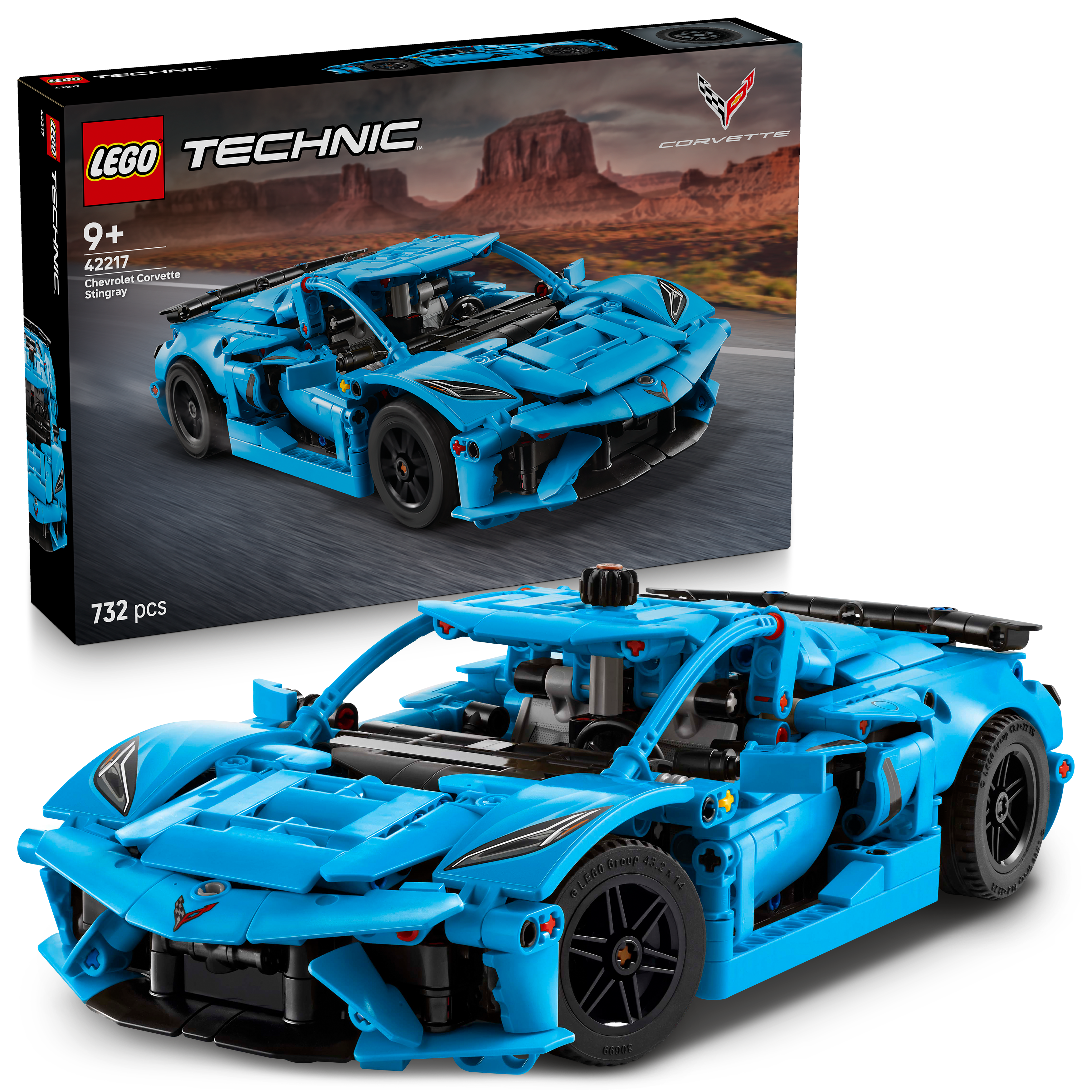 Chevrolet Corvette Stingray Azul Lego Technic 2