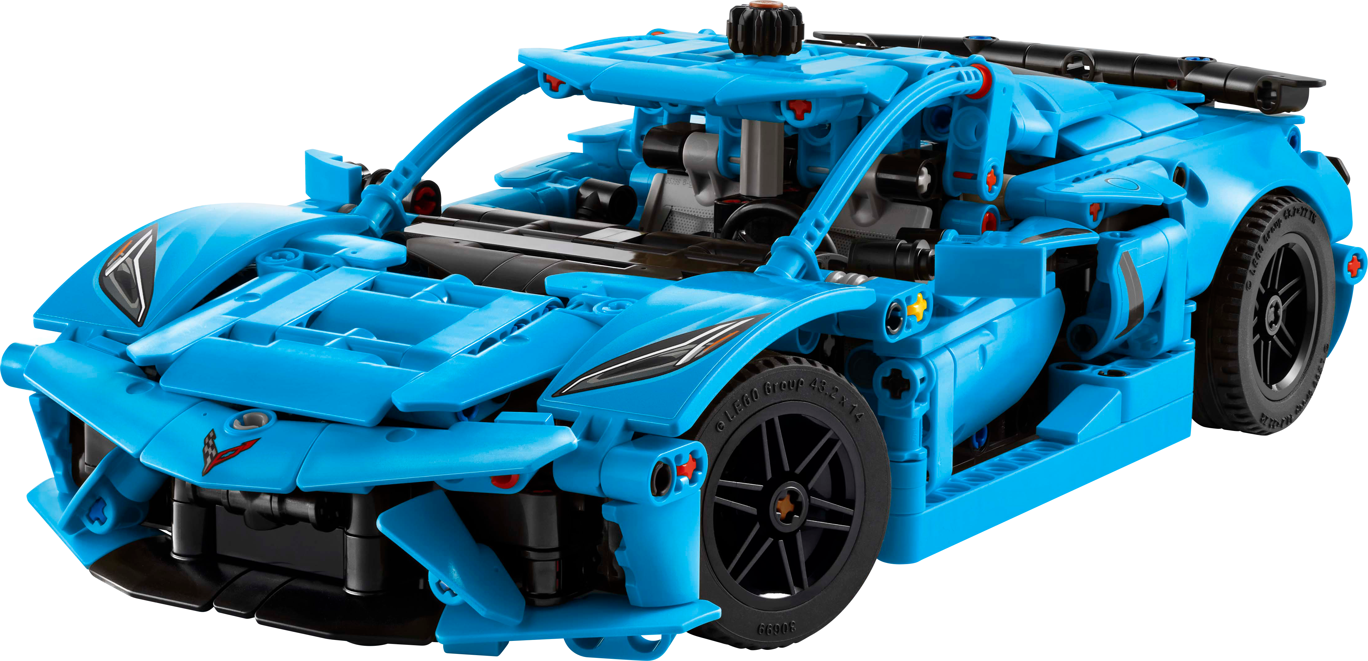 Chevrolet Corvette Stingray Azul Lego Technic 3
