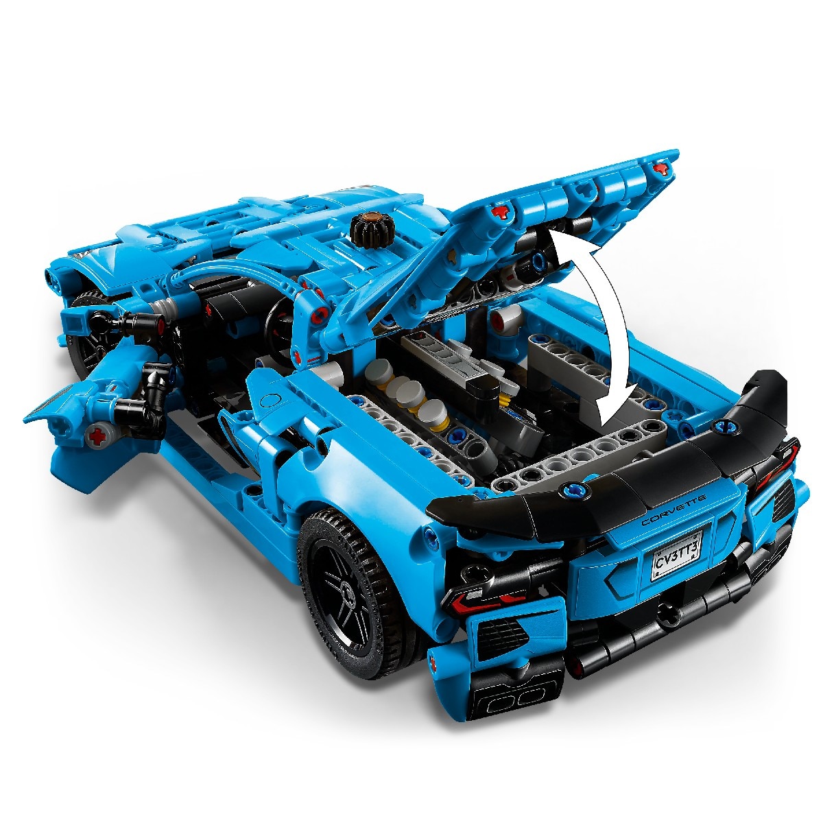 Chevrolet Corvette Stingray Azul Lego Technic 9
