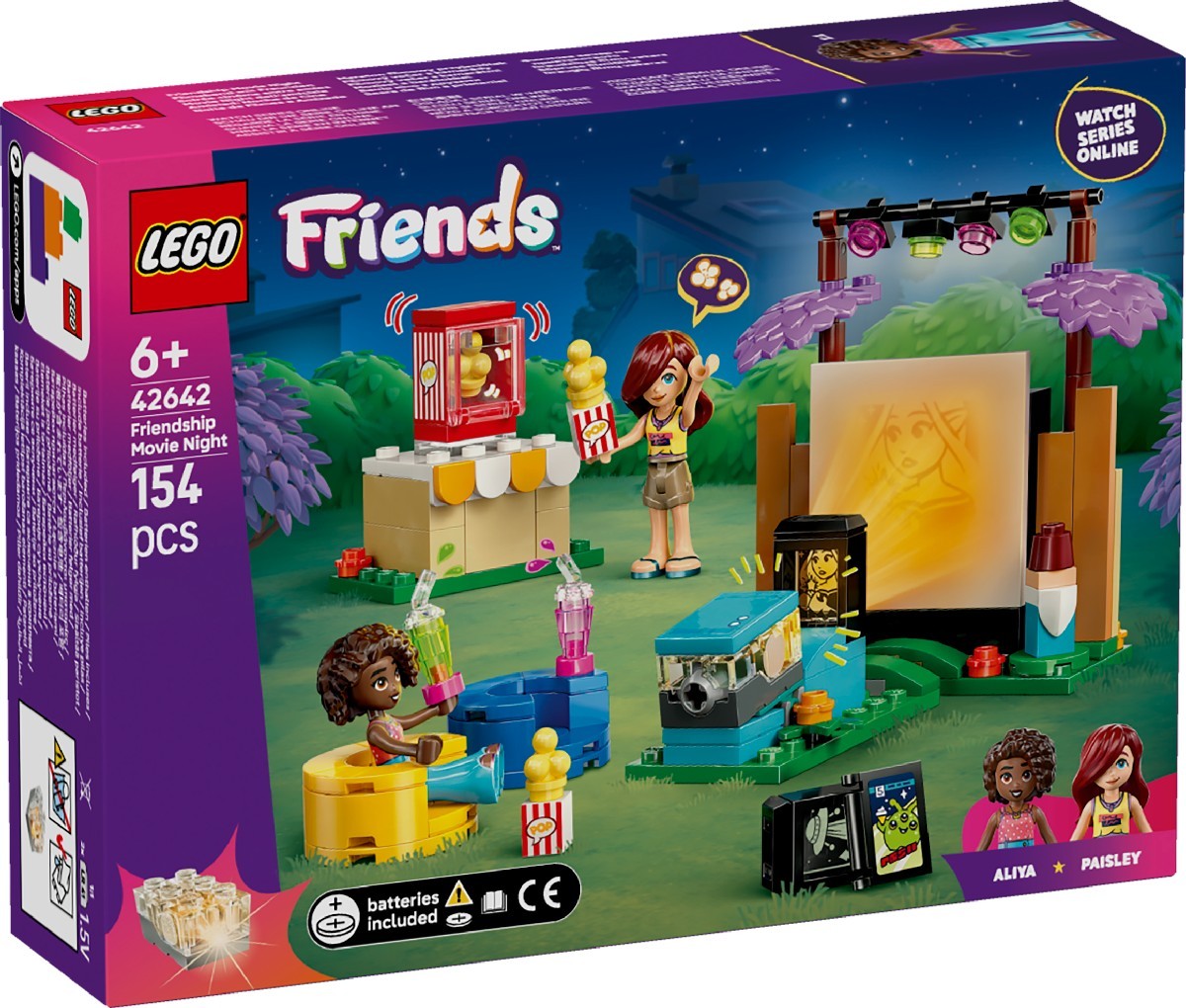 Noite de Filmes e Amizade Lego Friends 1