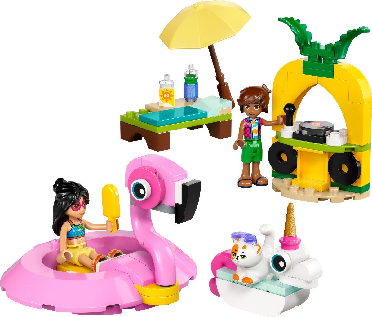 Festa na Piscina com Unicórnio e Flamingo Lego Friends 4