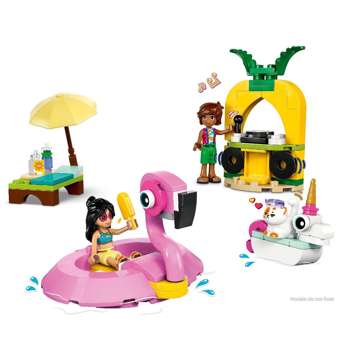 Festa na Piscina com Unicórnio e Flamingo Lego Friends 6