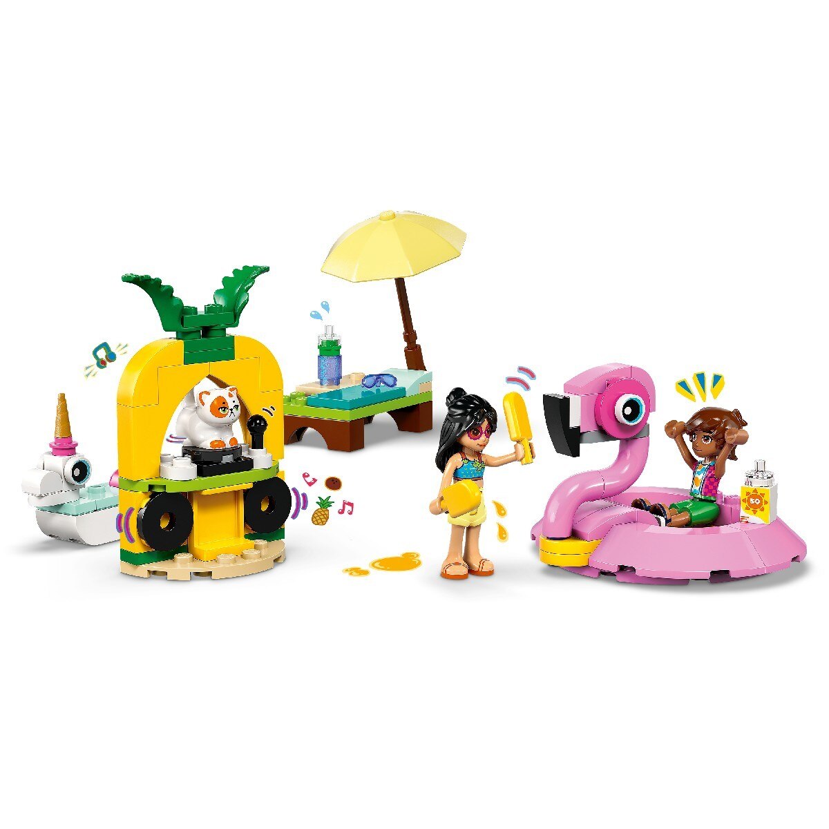 Festa na Piscina com Unicórnio e Flamingo Lego Friends 7