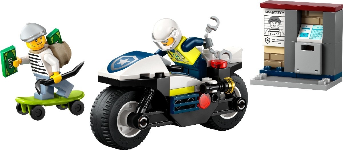 Perseguição com Mota da Polícia Lego City 4