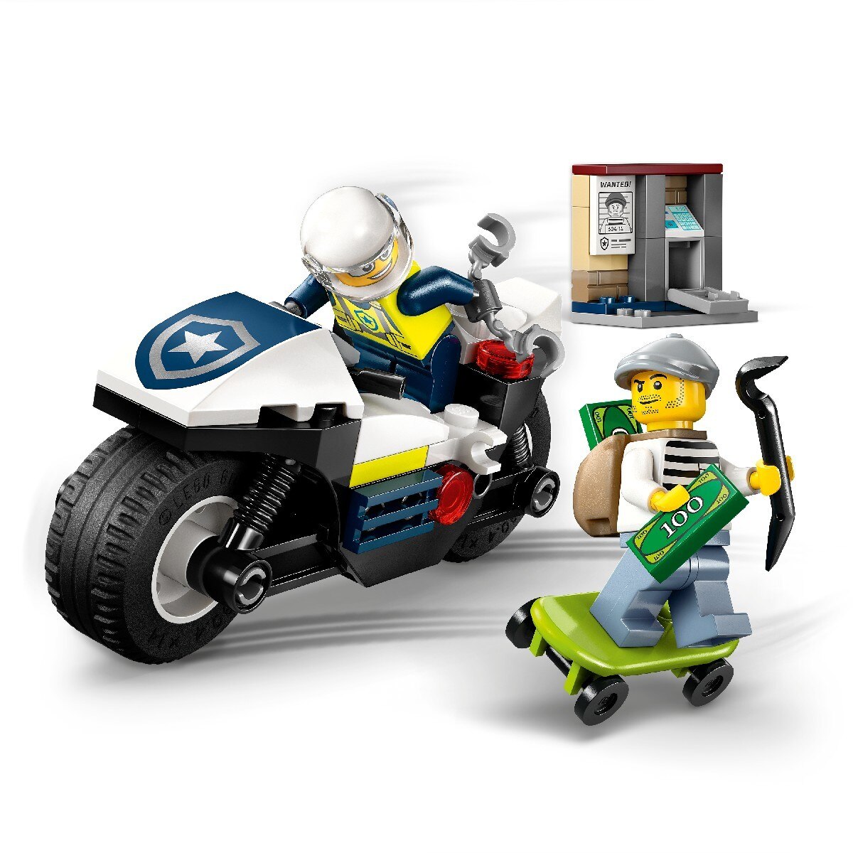 Perseguição com Mota da Polícia Lego City 5