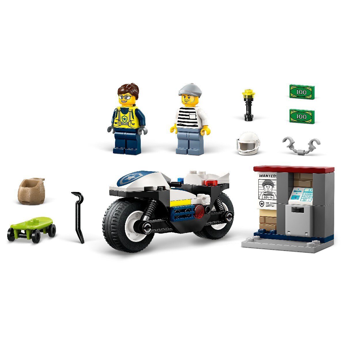 Perseguição com Mota da Polícia Lego City 7