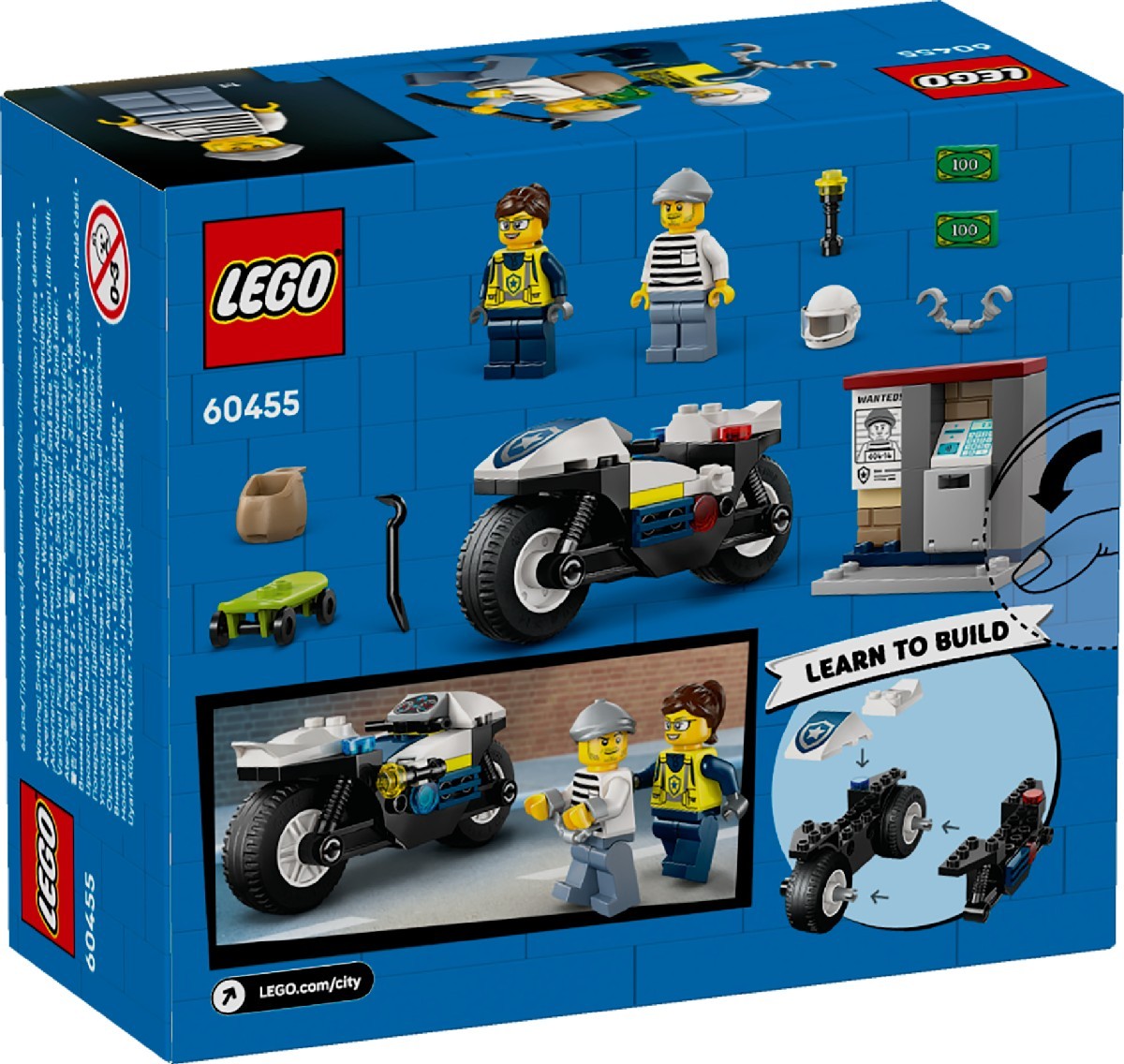 Perseguição com Mota da Polícia Lego City 10