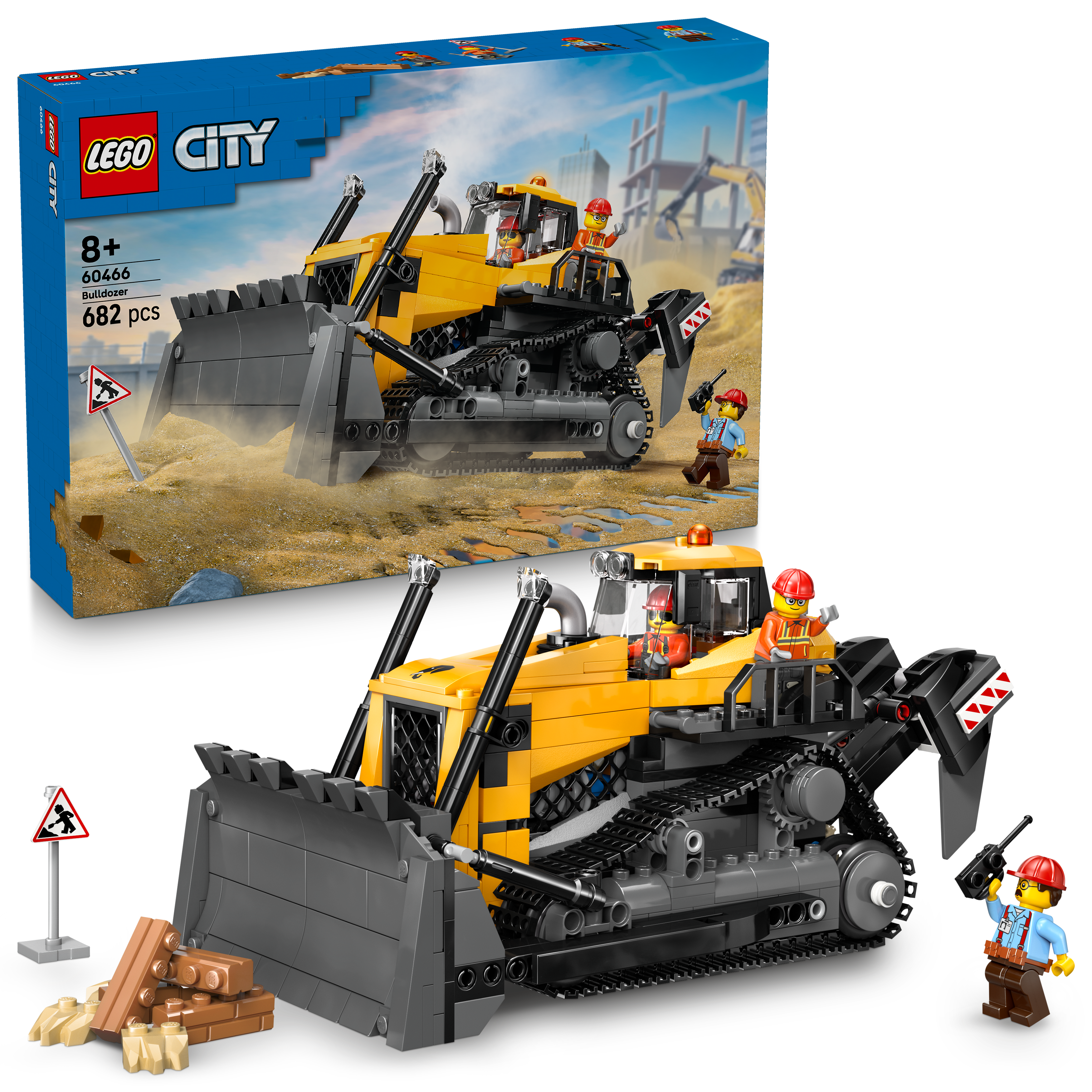 Buldózer Amarelo Lego City 3